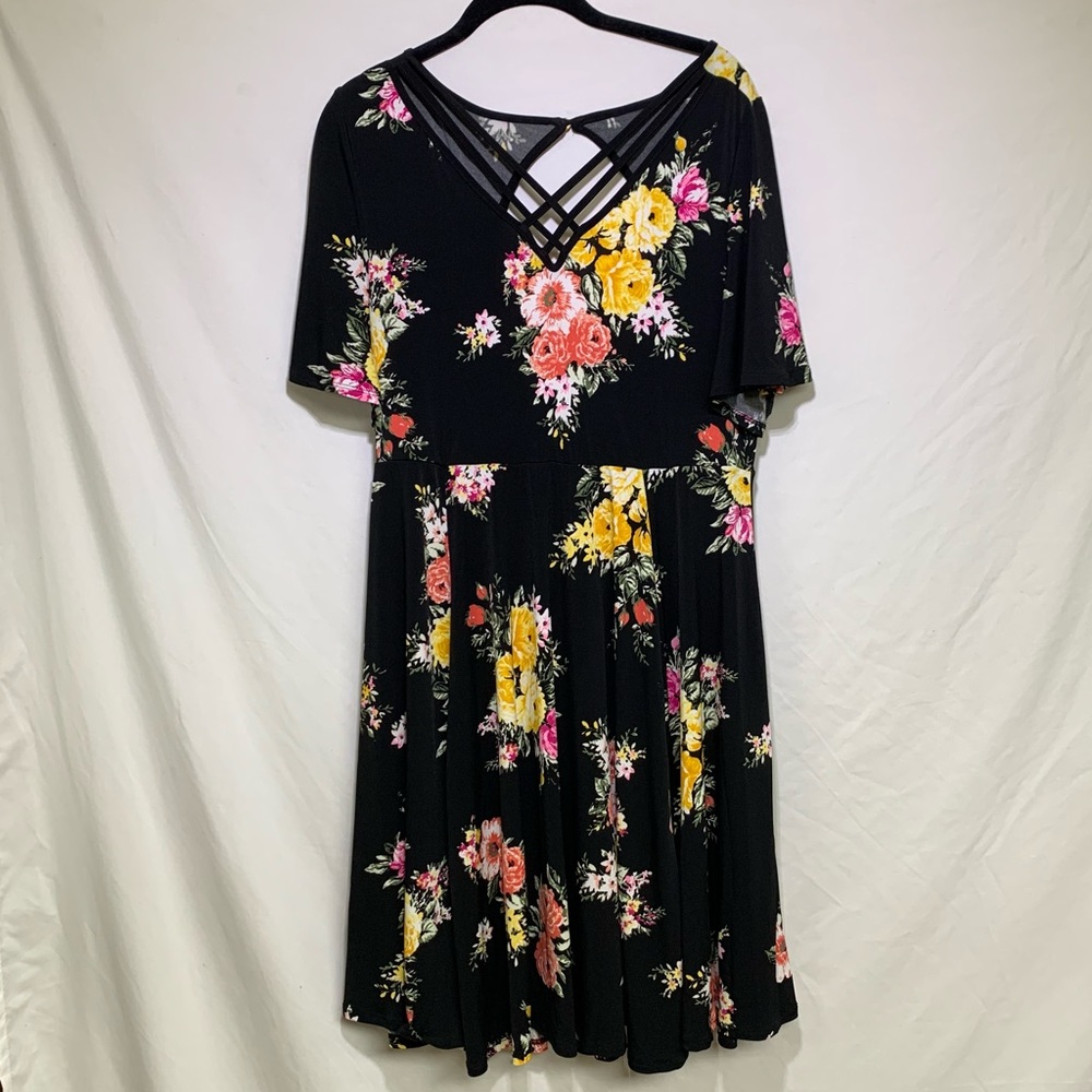 Torrid Floral Dress Plus Size 1X